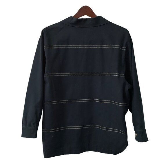 Vintage St. John Sport Dark Navy Toggle Up Jacket 2P Classic Nautical Old Money - Picture 2 of 8